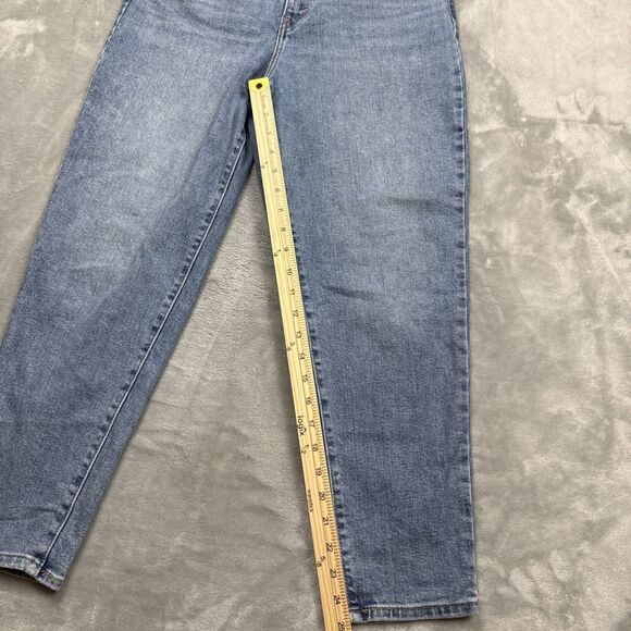 Levi’s SilverTab Women’s 29x26 High Waisted Mom Jeans Blue Medium Wash Tapered L - Picture 4 of 9